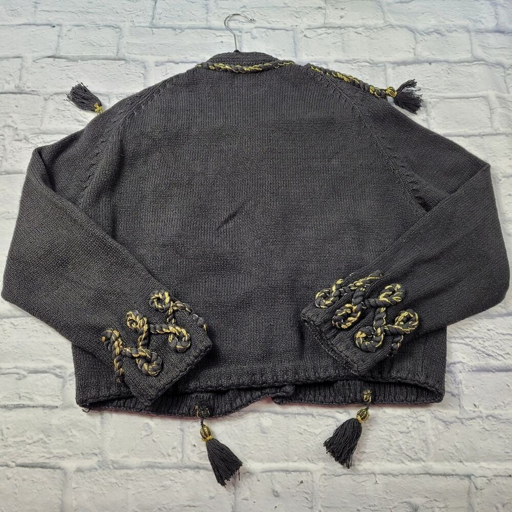 Vintage Gantos Embellished Cardigan Epaulets Costume size Small - Picture 7 of 13